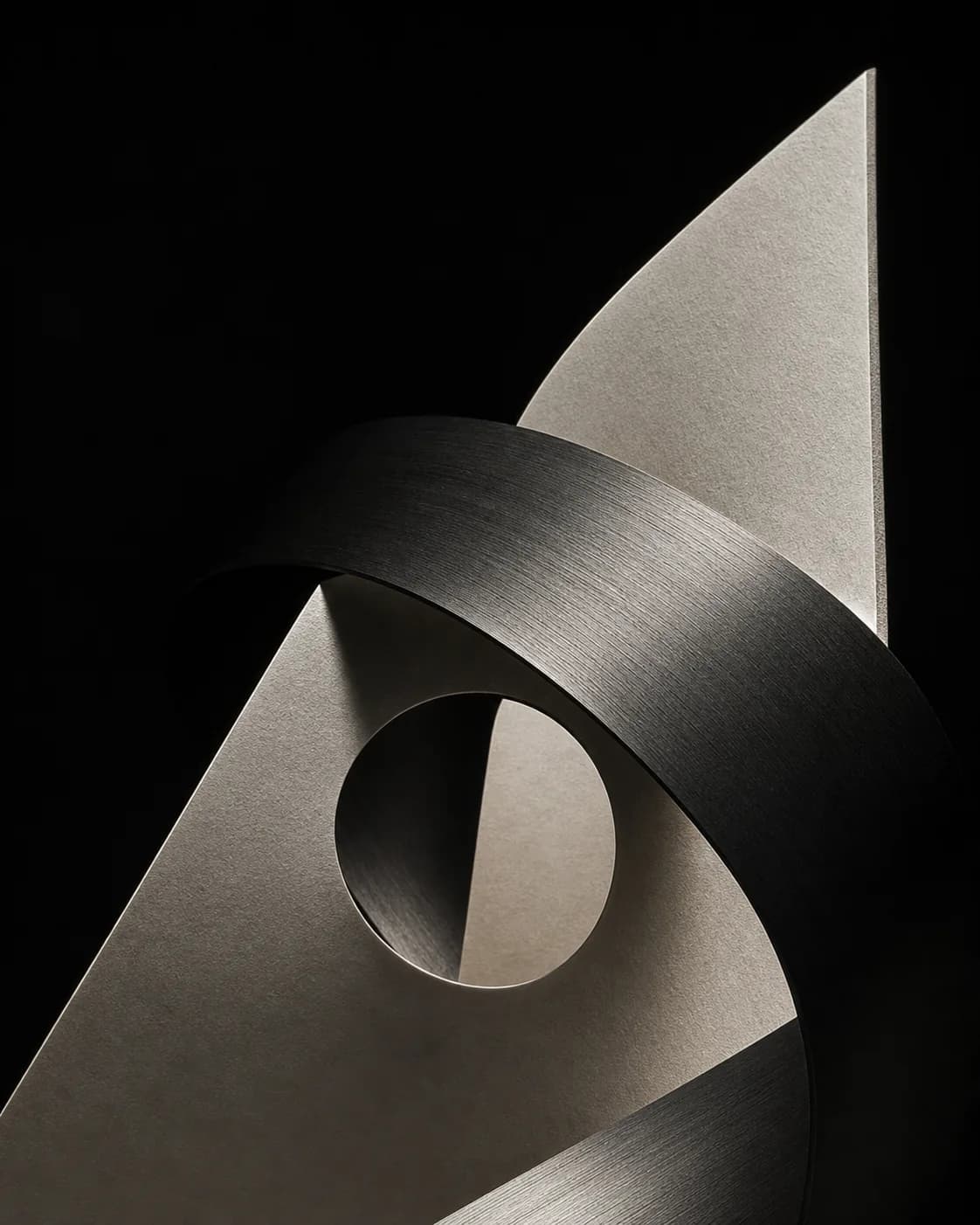 Sculptural study of the Amanah letterform