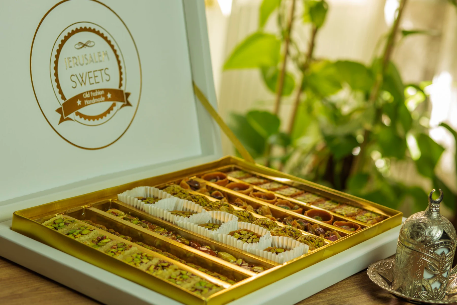 Jerusalem Sweets gift box filled with assorted pastries